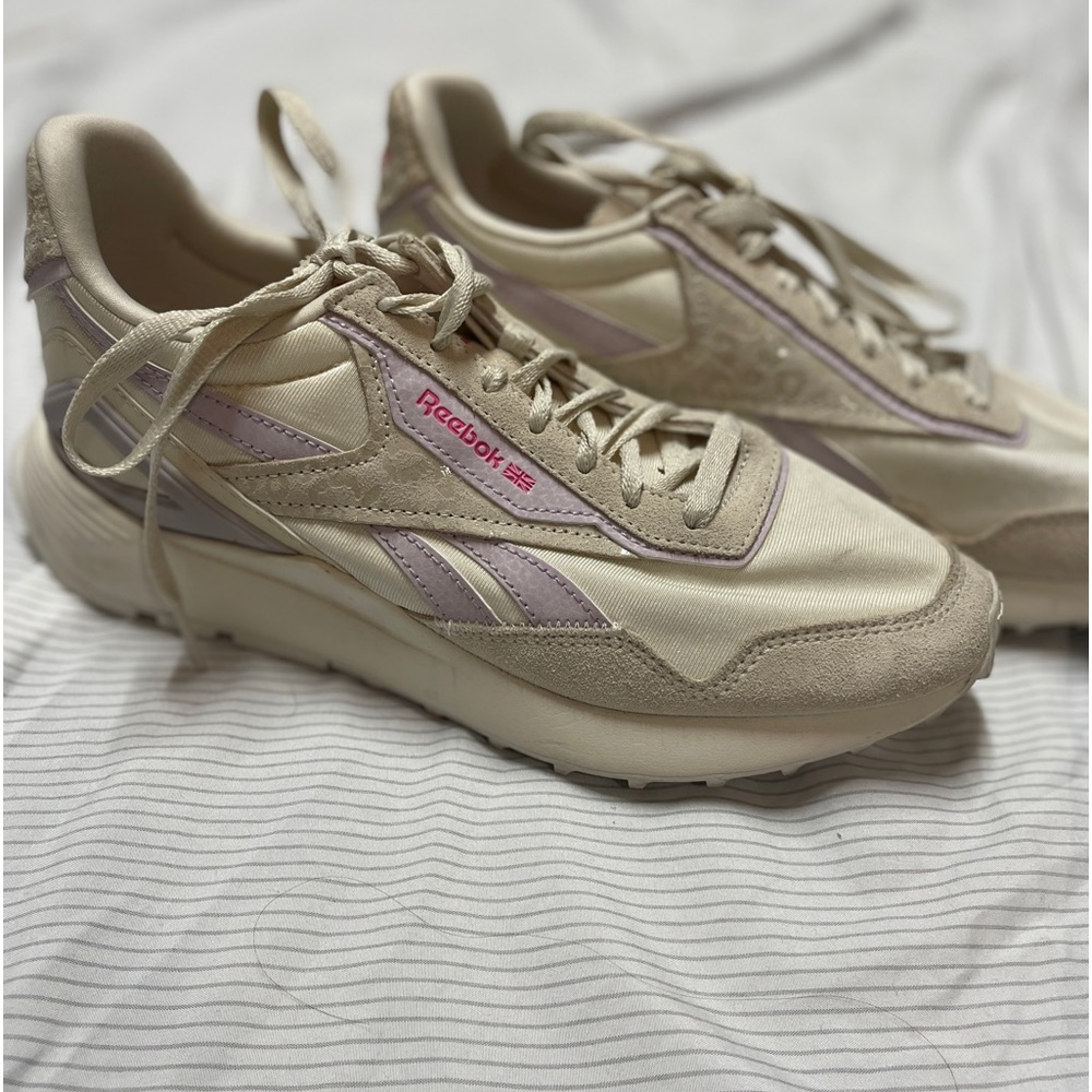 Reebok purple/cheetah shoes